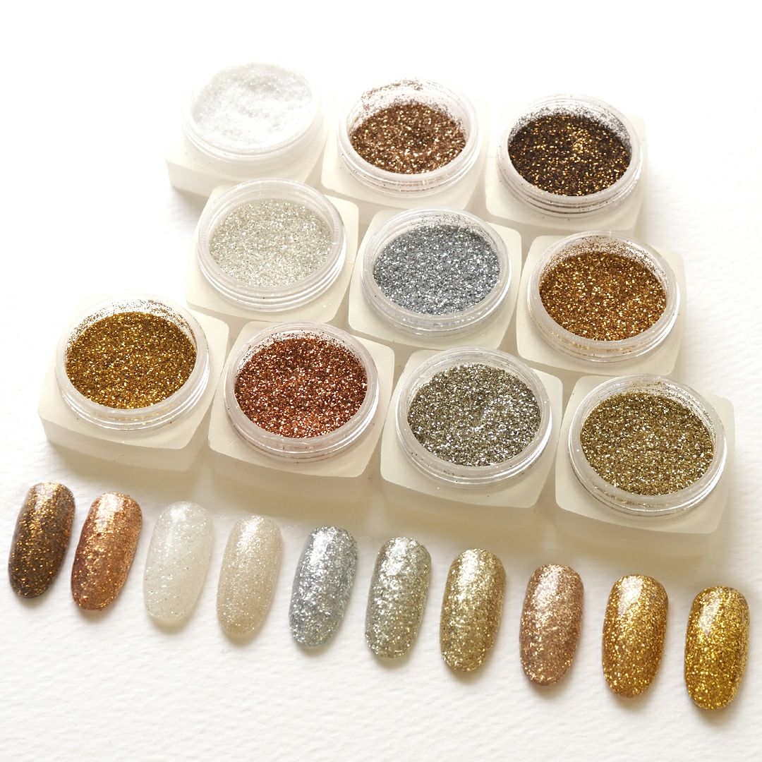 グリッター ゴールド シルバー 系 0.2mm 六角 約2g入り | BLAZE