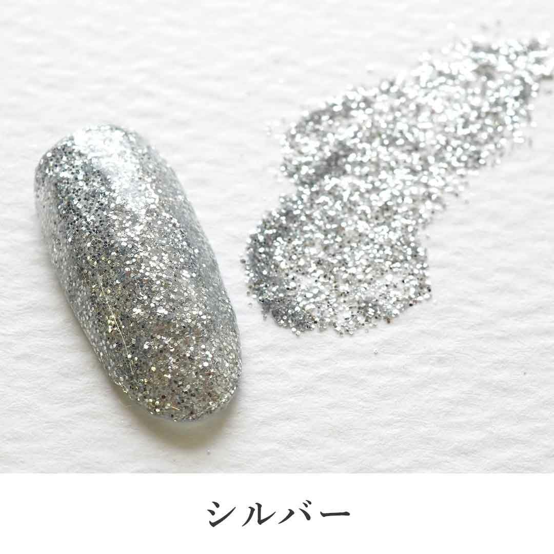 グリッター ゴールド シルバー 系 0.2mm 六角 約2g入り | BLAZE