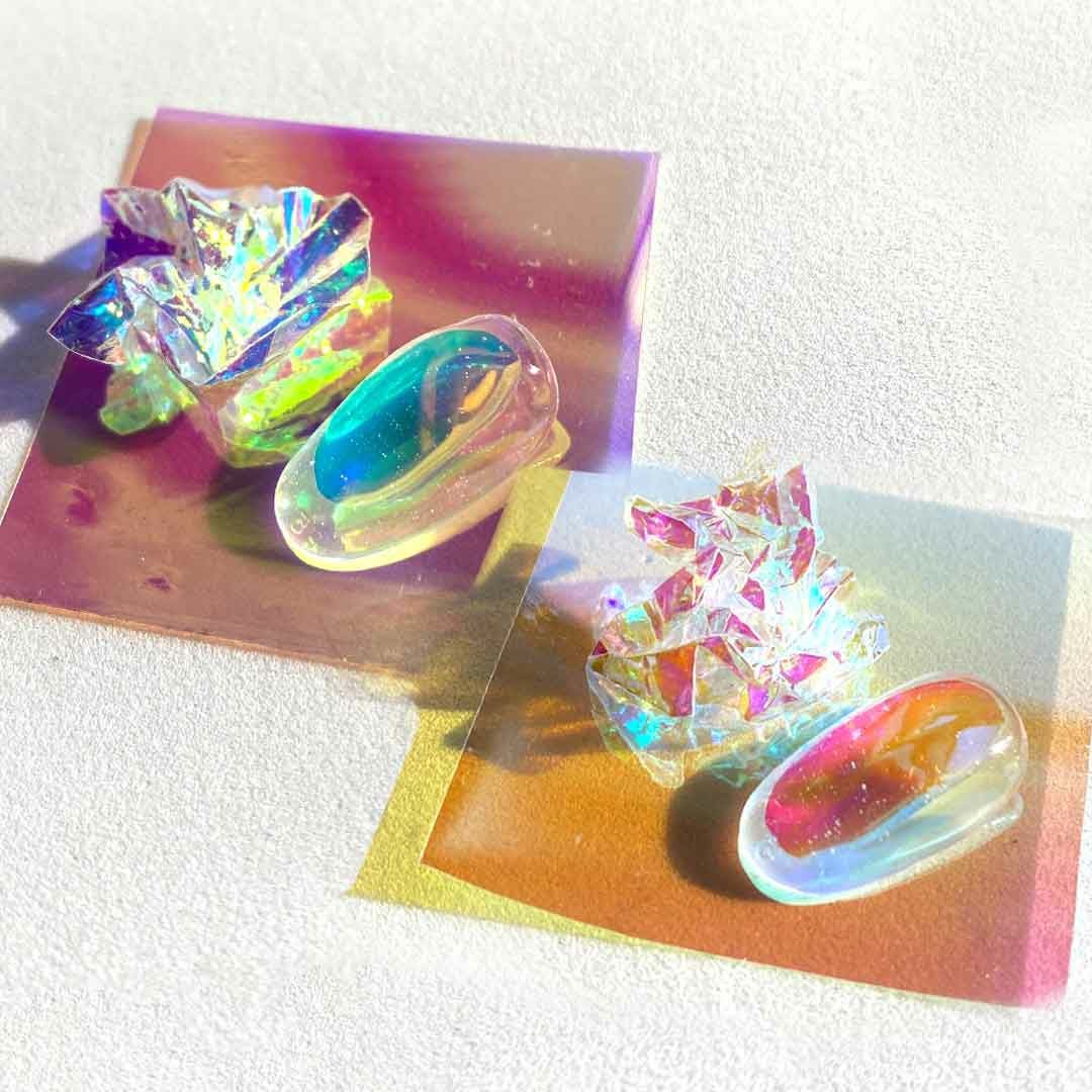 アイスオーロラシート 約40×40mm 4枚入り | BLAZE【ブレイズ】 ネイル