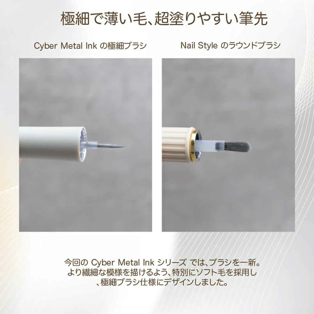 ▶︎ネイルパーツ/スイングキューブ/P-31 Cyber Metal Ink シリーズ キューバメタルインク 5ml インクリキッド